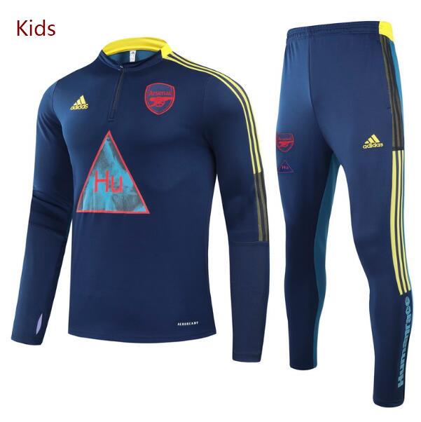 Arsenal Kids Blue Sweatshirt and Pants Youth Training Kits 2020/21